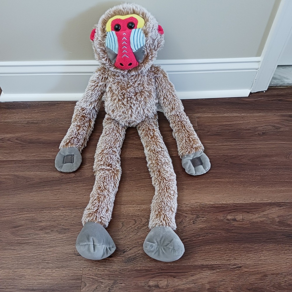 Walmart Hanging Baboon Plush Stuffed Animal Mandrill Monkey 27 Inch 327203